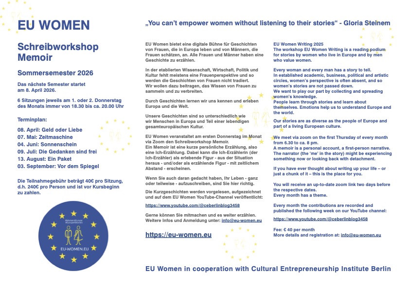 EU Women Schreibworkshop_Sommer 26
